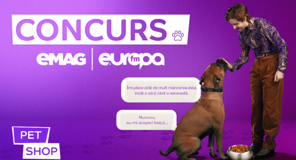 Concurs EuropaFM - Castiga zilnic carduri de cumparaturi pe eMag in valoare de 400 de lei