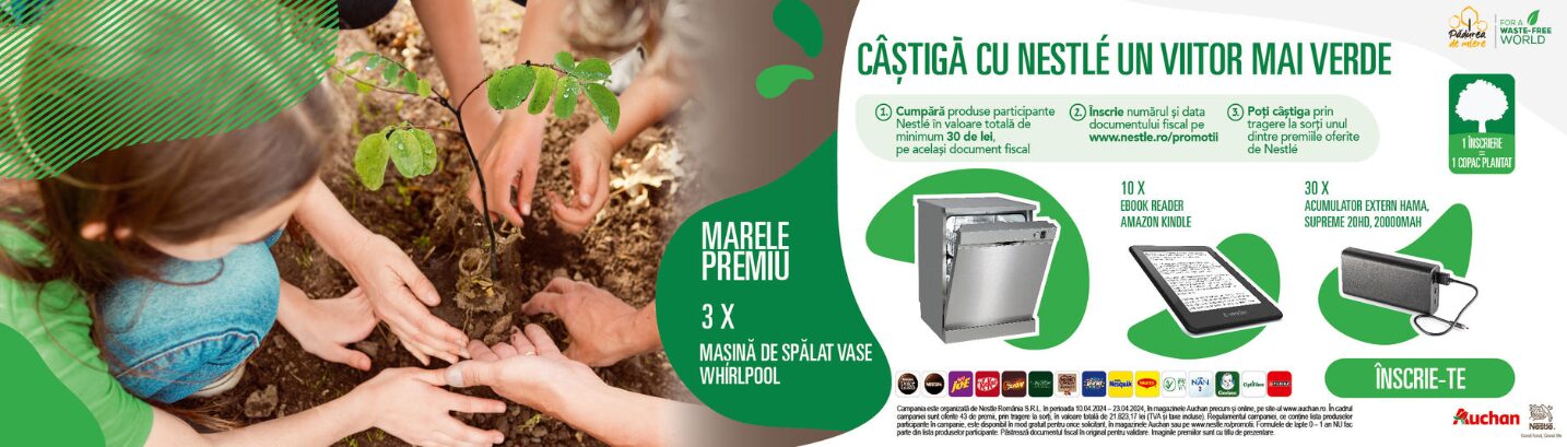 Concurs Nestle - Castiga 3 masini de spalat vase Wirlpool