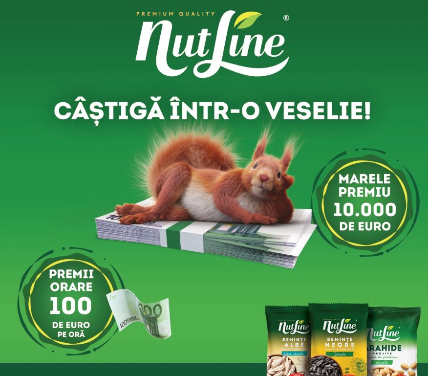 Concurs Nutline 2024 - Castiga 10.000 de euro - castiga intr-o veselie